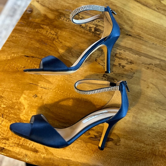 Nina heals with rhinestone ankle strap. Beautiful on! - Picture 5 of 7